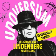 Audiowizualny wykład Franka Bartscha - UDOVERSUM - Wielka Wystawa Udo Lindenberga — stilwerk, Hamburg