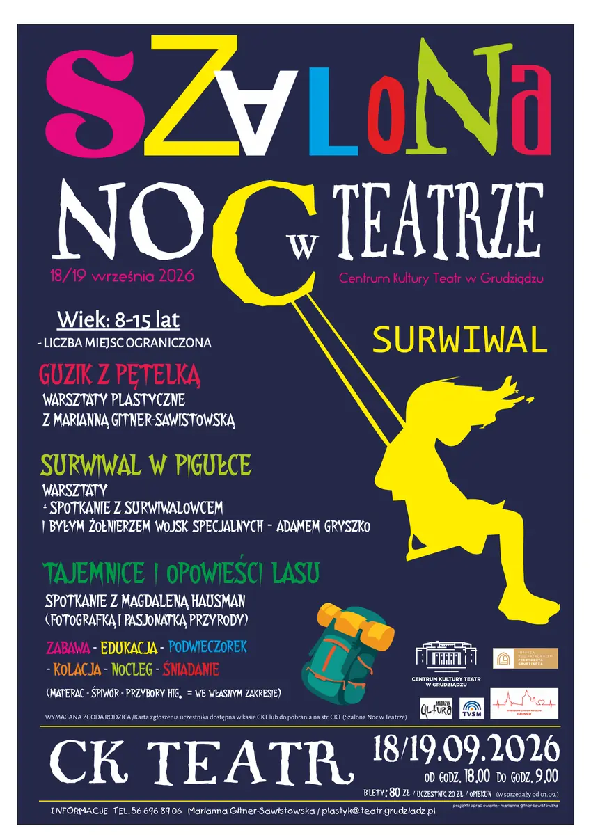 CRAZY NIGHT AT THE THEATRE 2026 - SURVIVAL — Centrum Kultury Teatr w Grudziądzu, Grudziądz