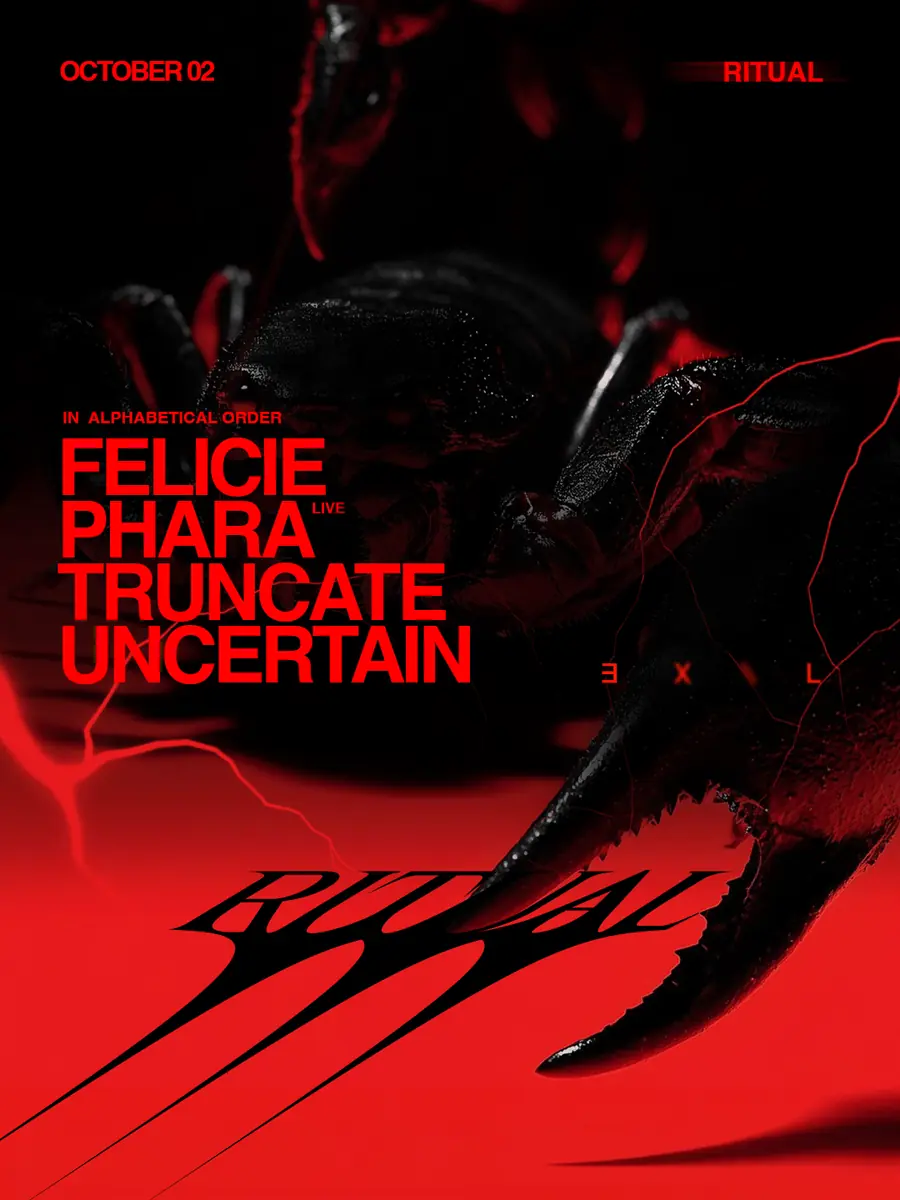 RITUAL II с Félicie, Phara, Truncate, Uncertain — Club Exil, Вена