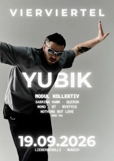 VIERVIERTEL presents: ¥UB1K, Modul Kollektiv, Sabrina Hawk, QUIRIN und viele weitere — Lieberscholli, München