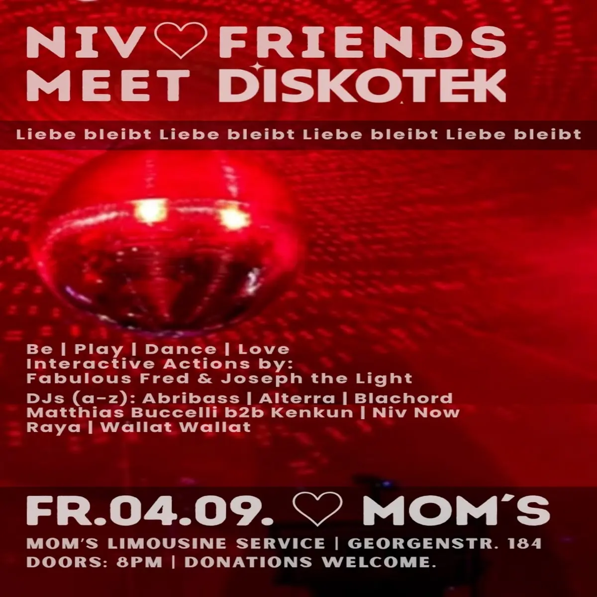 Be - Play - Dance - Love — Mom's Limousine Service, Berlin