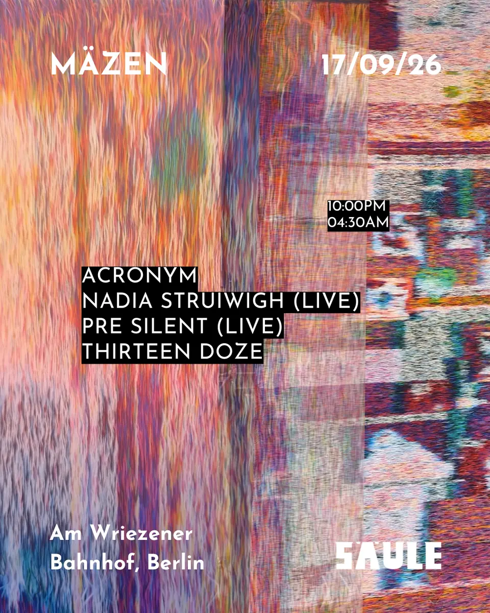 MÄZEN — Berghain | Panorama Bar | Säule, Берлин