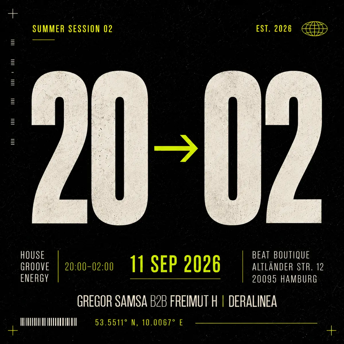 20 ⮕ 02 — Beat Boutique, Hamburg