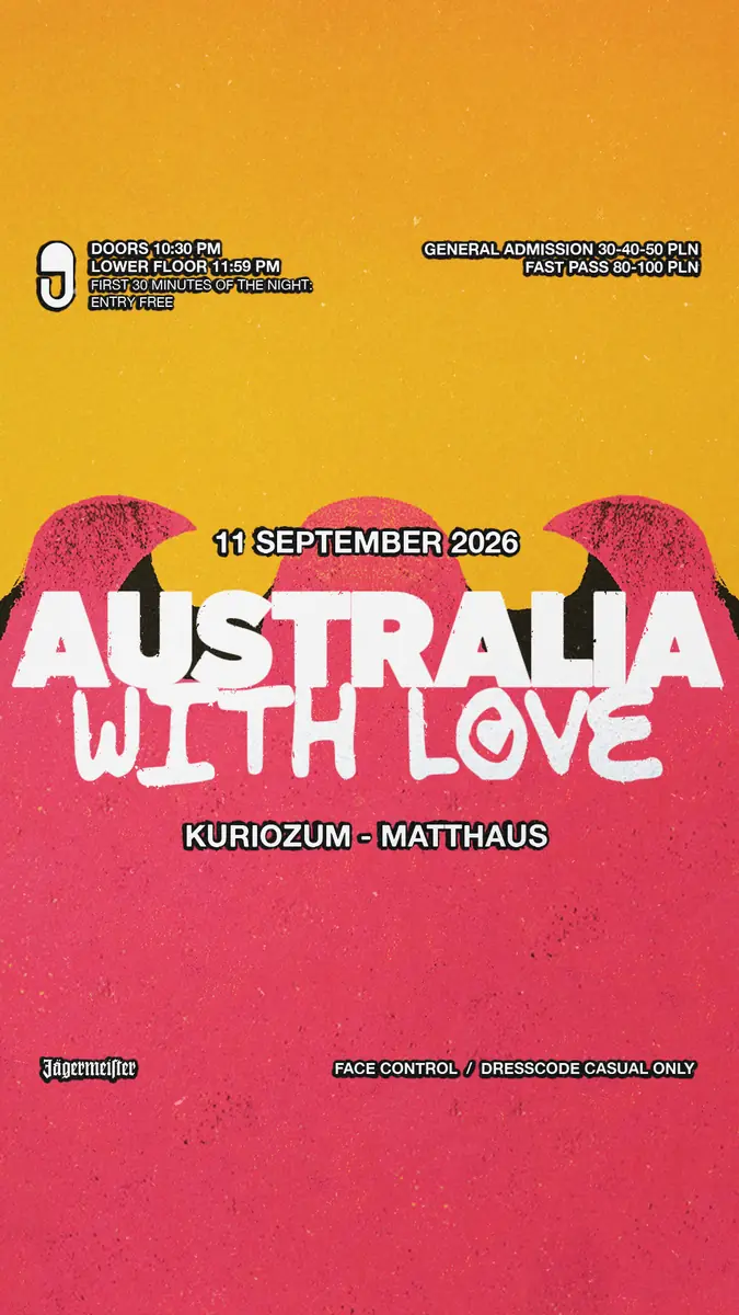 AUSTRALIA WITH LOVE — Prozak 2.0, Krakow
