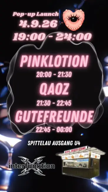 MORPHERA POP-UP LAUNCH RAVE — Wiener Würstelstand - Spittelau, Vienna