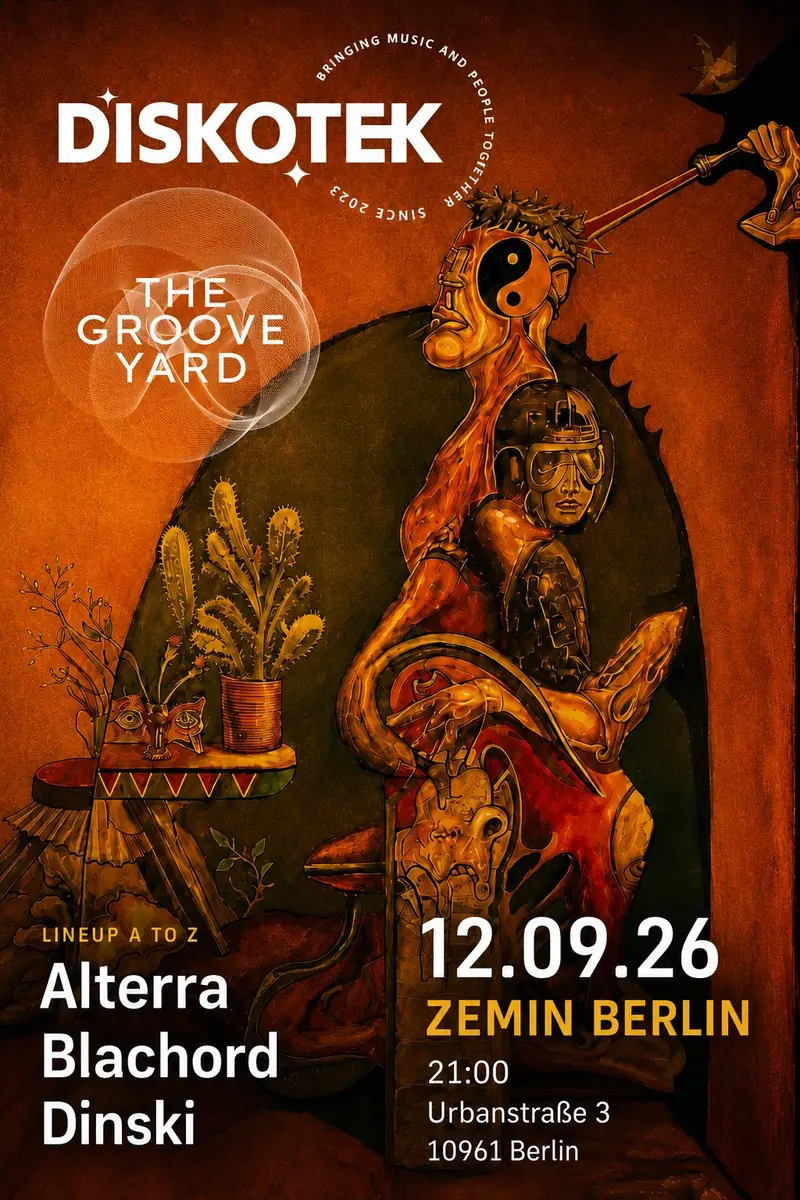 Diskotek Berlin X The Groove Yard — Zemin Art Gallery, Berlín