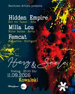 HERZ & SEELE w./ Hidden Empire, Milla Lou, Femcat