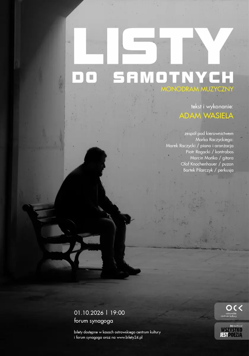 34.WJP | Адам Васиела | Письма одиноким — Forum Synagoga, Ostrów Wielkopolski
