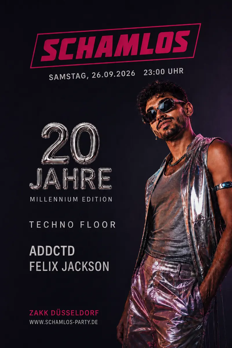 SCHAMLOS PARTY - 20 JAHRE MILLENNIUM EDITION — Zakk, Düsseldorf