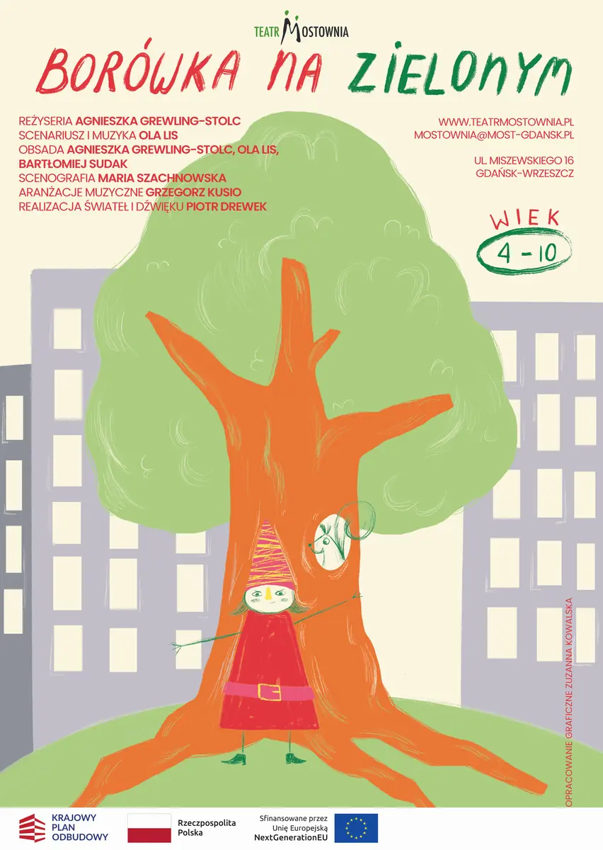 Borůvka na zeleném — Teatr Mostownia w Gdańsku, Gdaňsk