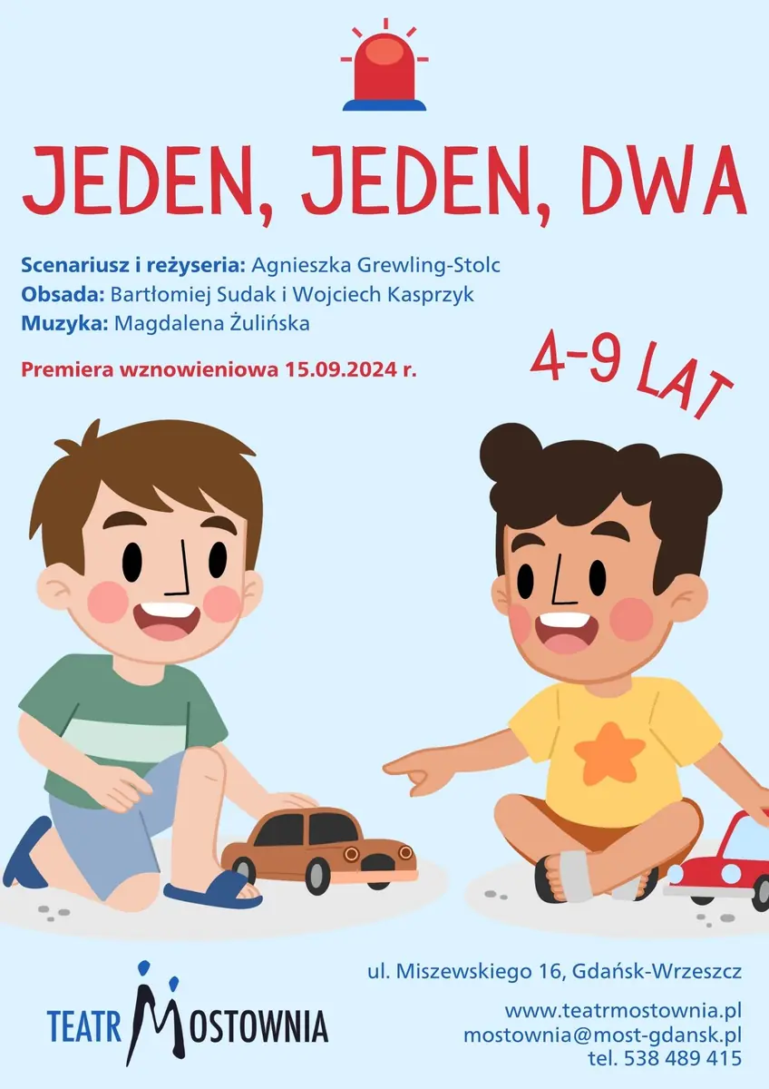 Jeden, jeden, dva — Teatr Mostownia w Gdańsku, Gdaňsk