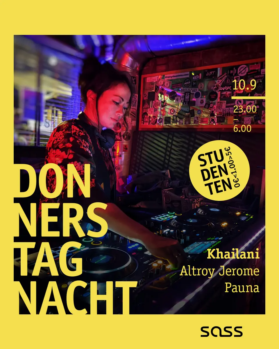 Donnerstag Nacht — SASS Music Club, Vienna