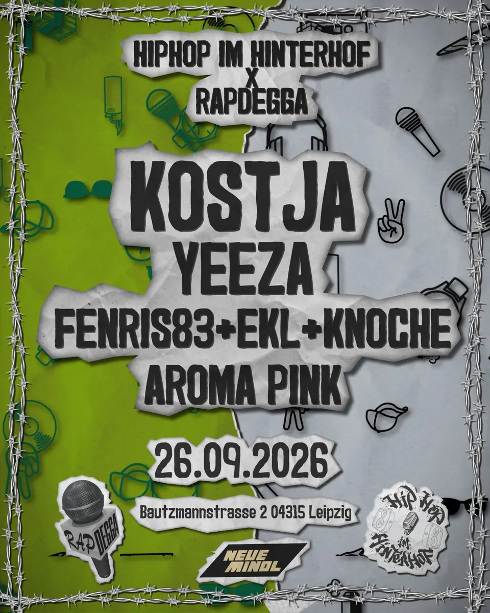 RAP DEGGA x HIPHOP IM HINTERHOF — Neue Minol, Leipzig