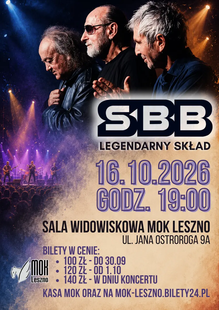 SBB (Скжек / Anthimos / Пиотровский) || КОНЦЕРТ — Sala Koncertowa Miejskiego Ośrodka Kultury w Lesznie, Leszno
