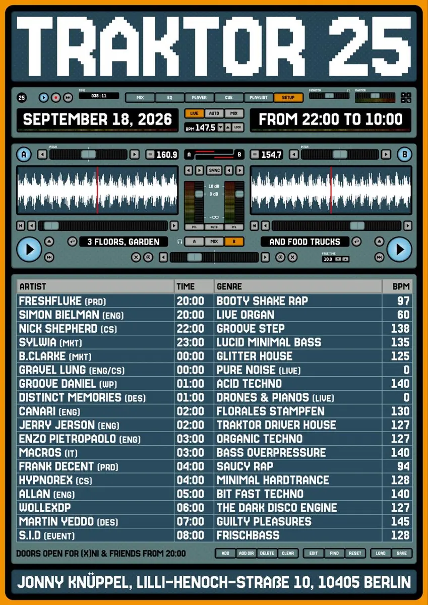 TRAKTOR 25 — Jonny Knüppel, Берлин