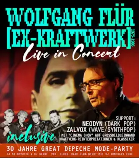 Wolfgang Flür (ex-Kraftwerk 1973-1986) live & Support - Presented by Depeche Mode Fan Base Berlin, Orkus, Northern Art Music and others — Festung Mark Magdeburg, Magdeburg