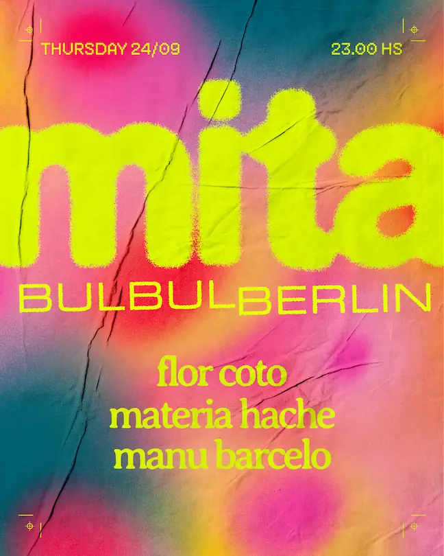 mita records showcase: Flor Coto, materia hache, Manu Barcelo — Bulbul Berlin, Берлін
