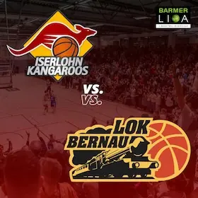 Iserlohn Kangaroos vs. LOK Bernau — Matthias-Grothe-Halle, Iserlohn