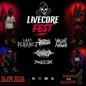 Livecore Fest 2026 — Klub Mechanik, Varšava