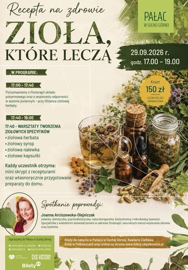 Recipe for Health - Healing Herbs — Pałac w Suchej Górnej, Sucha Górna