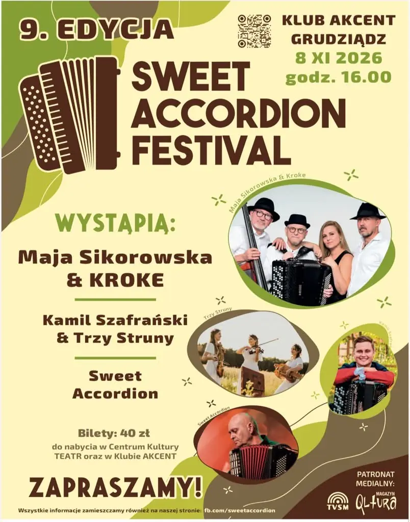 SWEET ACCORDION FESTIVAL - 9.EDYCJA — Klub Akcent w Grudziądzu, Grudziądz