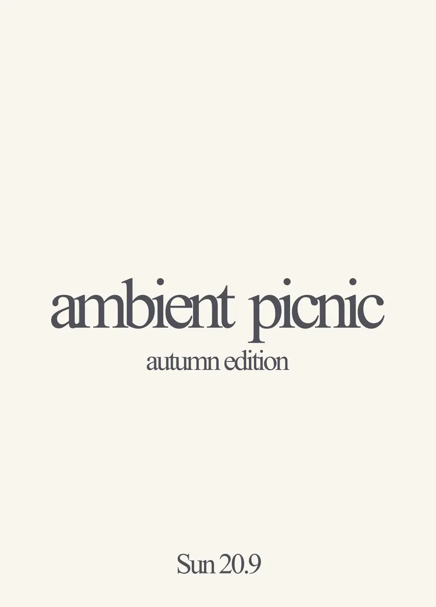 Ambient Picnic — TBA - Secret Location, Berlín