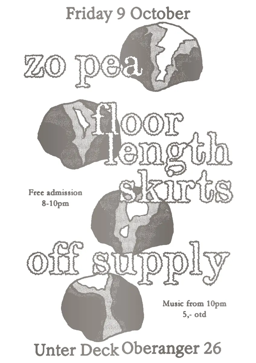 Off Supply with Zo Pea & floor length skirts — Unter Deck, Munich