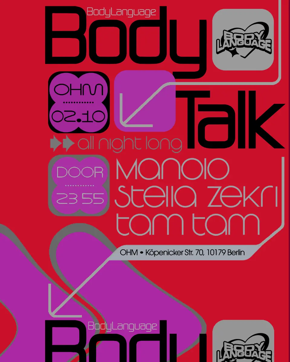 Body Language pres. Body Talk — OHM, Берлин