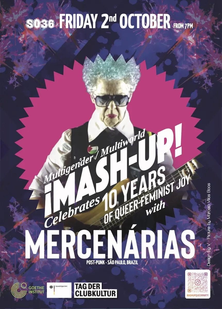 ¡MASH-UP! 10 Years of the Party Series - LIVE Mercenárias (Post-Punk - São Paulo) — So36, Berlin