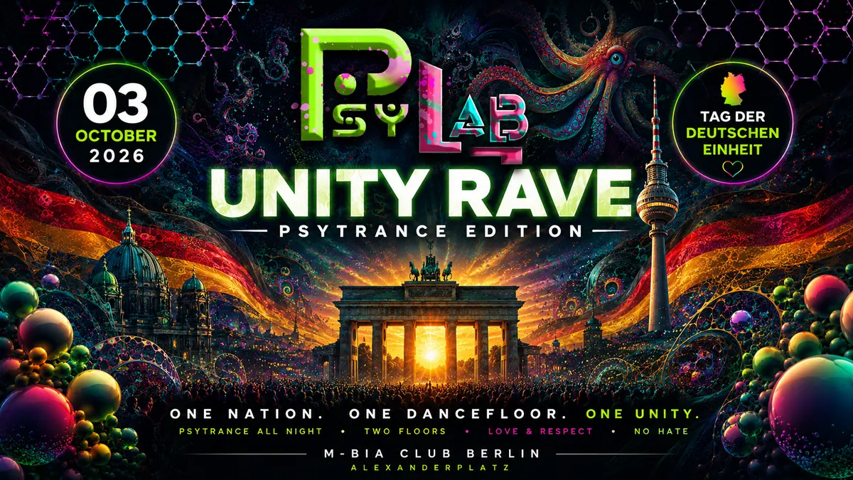 PsyLab Unity - Psytrance Rave | M-BIA Club — M-BIA Club, Берлин