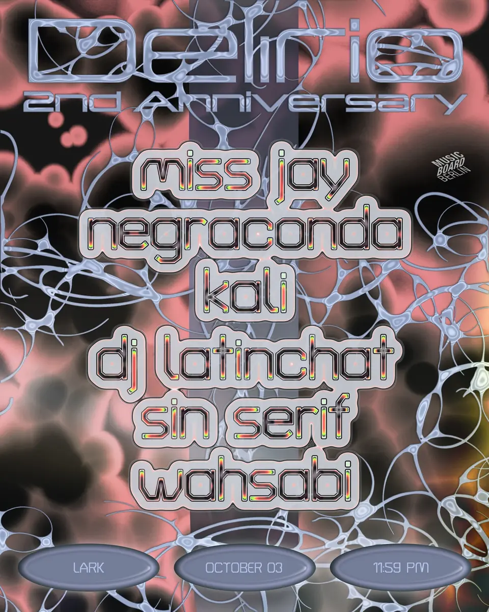 Delírio 2nd Anniversary - Club Night — Lark, Berlin