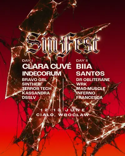SIN FEST: Clara Cuvé, BIIA, SANTØS, Indecorum и другие – SINTHESIS x Ciało