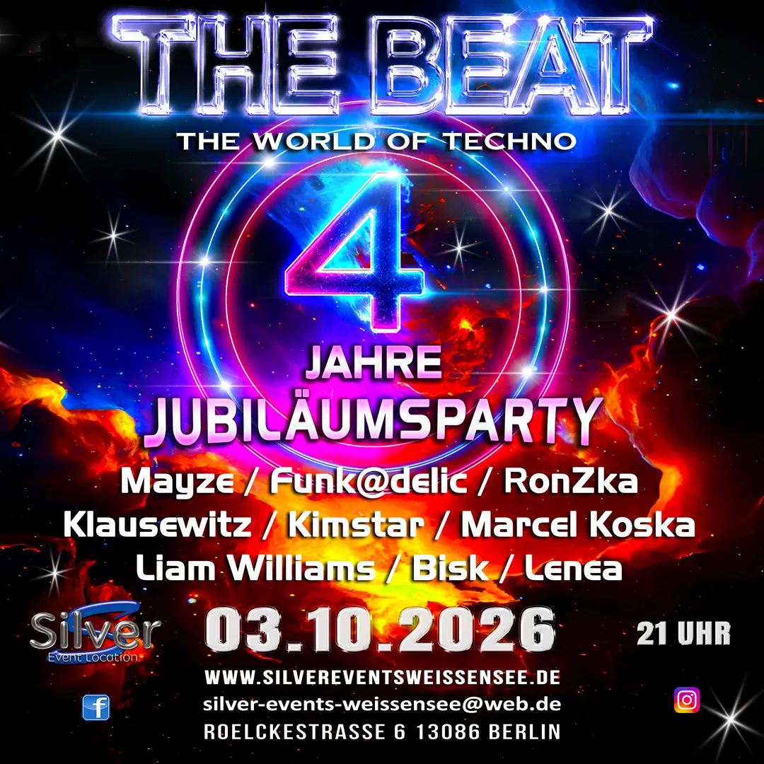 THE BEAT - World of Techno - Jubiläumsparty — Silver Event Location, Berlin