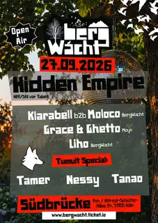 BergWacht Open Air an der Südbrücke mit Hidden Empire