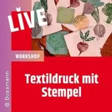 Textile Printing with Stamps - Design Hand-Printed Textiles — Dussmann - das KulturKaufhaus, DruckManufaktur, 1. OG, Berlin