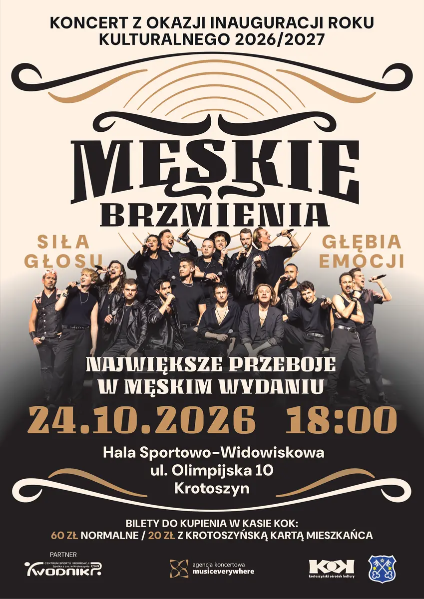 Męskie Brzmienia - koncert k zahájení Roku kultury — Hala Sportowo-Widowiskowa w Krotoszynie, Krotoszyn