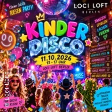 Kinderdisco Berlin у LOCI LOFT 2026 - Дитяча дискотека з іграми та анімацією — Loci Loft, Берлін