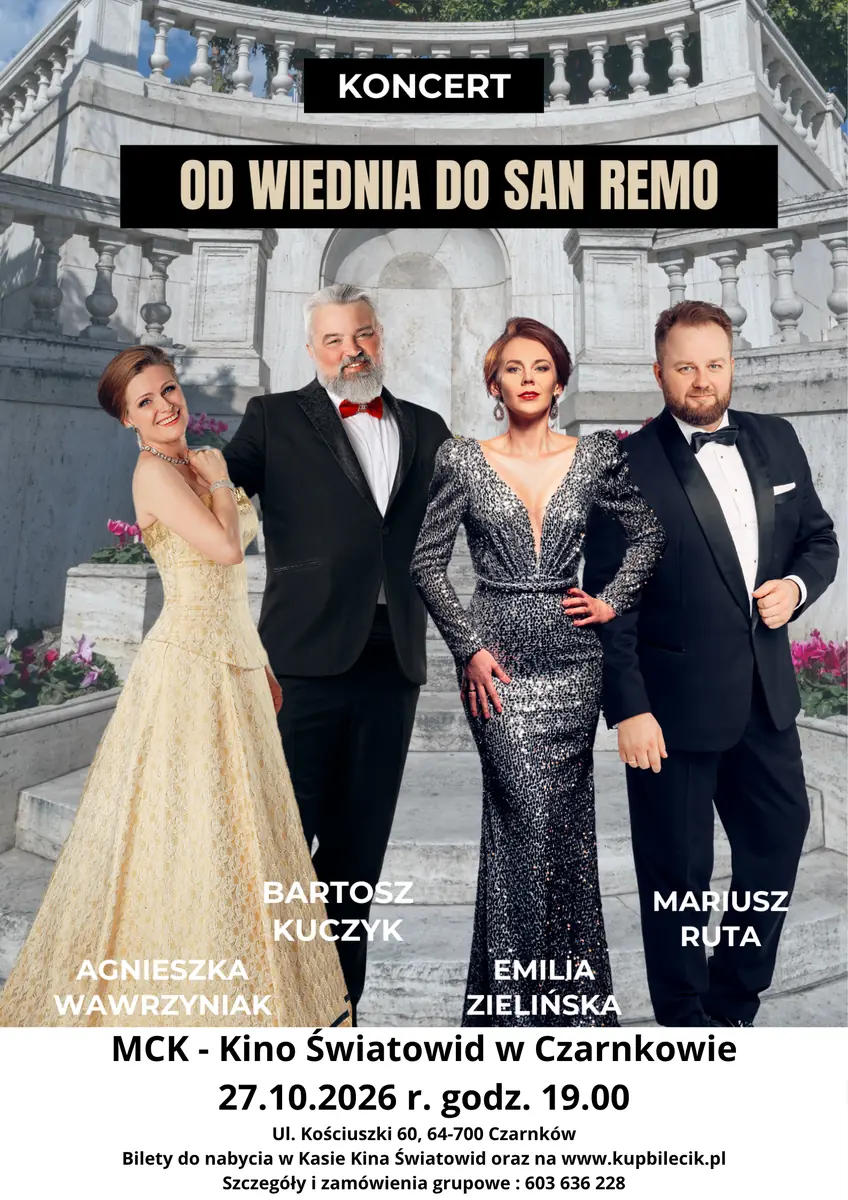 "Od Wiednia do San Remo" — Kino Światowid - Czarnków, Czarnków