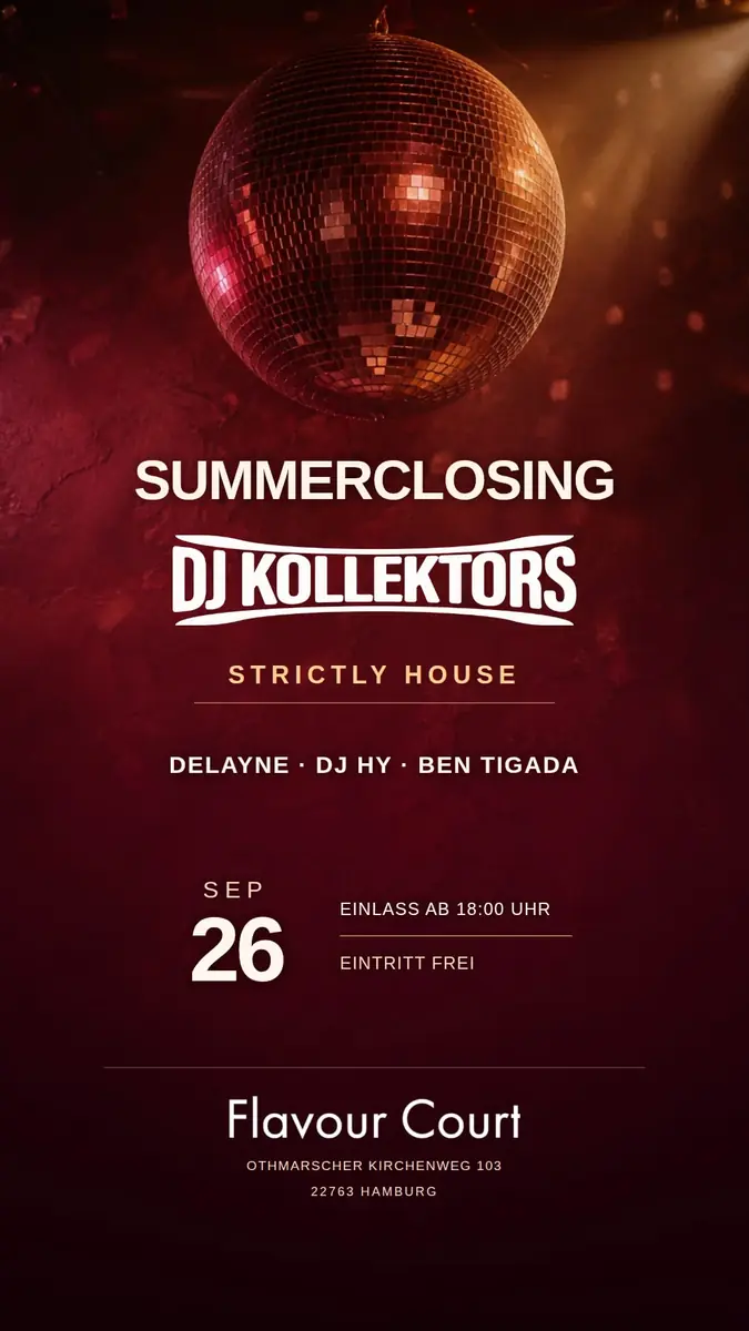 Sommerclosing — Flavour Court, Hamburg