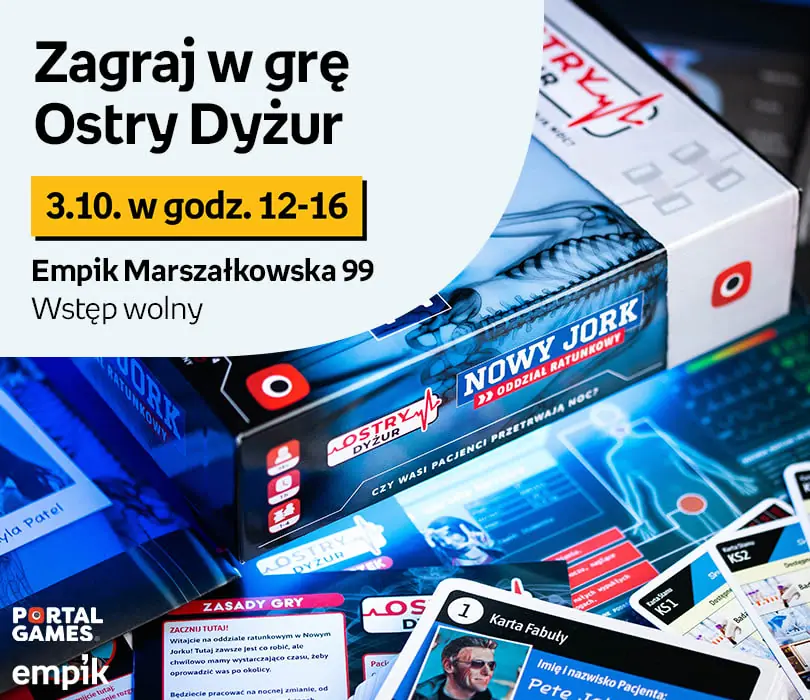 Zagraj w Ostry Dyżur! Festiwal Gier Planszowych w Empiku — Klub Empik, Warszawa