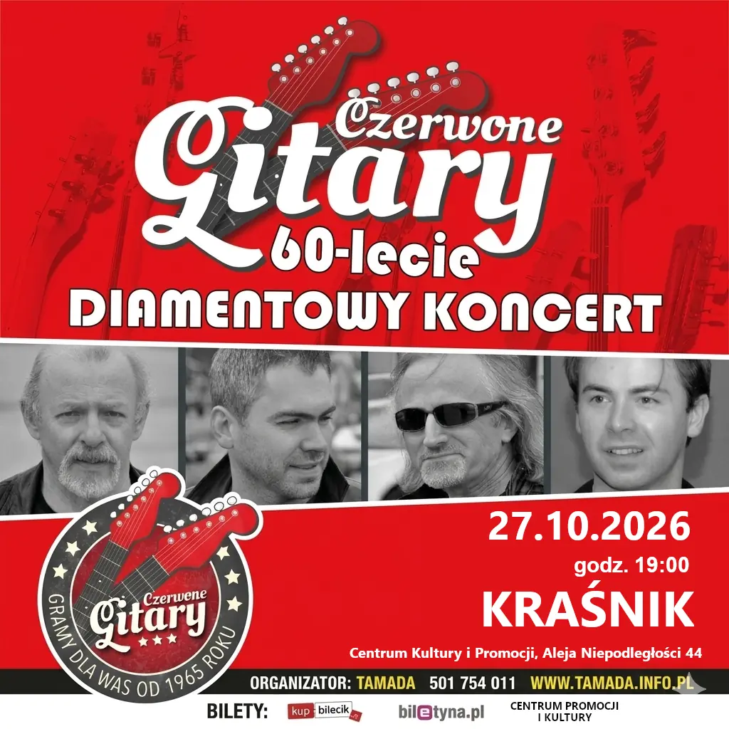Czerwone Gitary 60- lecie Diamentowy Koncert — Kino Metalowiec w Kraśniku, Kraśnik