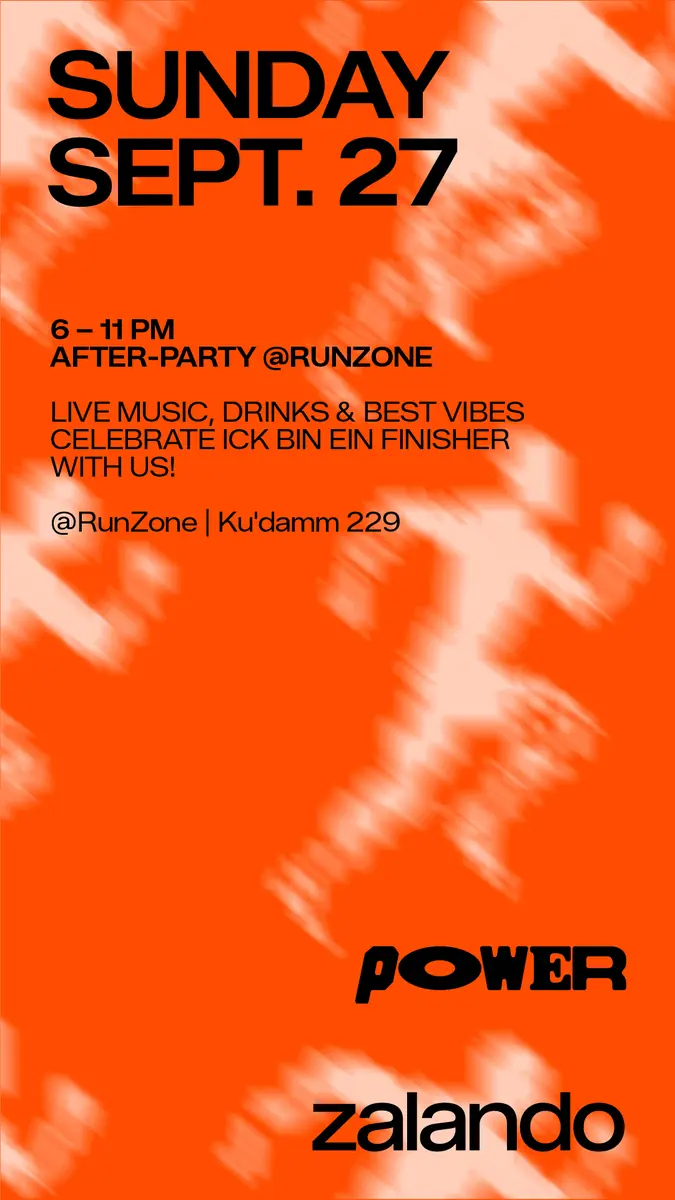 Zalando Run Zone (Marathon After Party) featuring POWER — Kudamm 229, Berlin