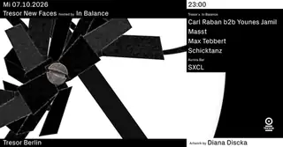 Tresor New Faces hosted by In Balance