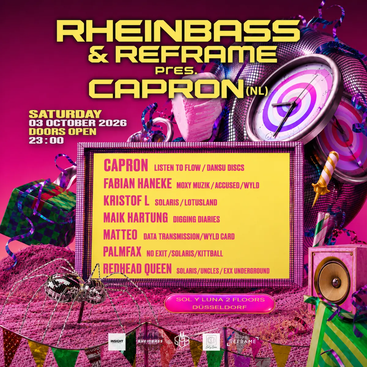 Rheinbass & Reframe pres. CAPRON — Sol y Luna Lounge & Club, Düsseldorf