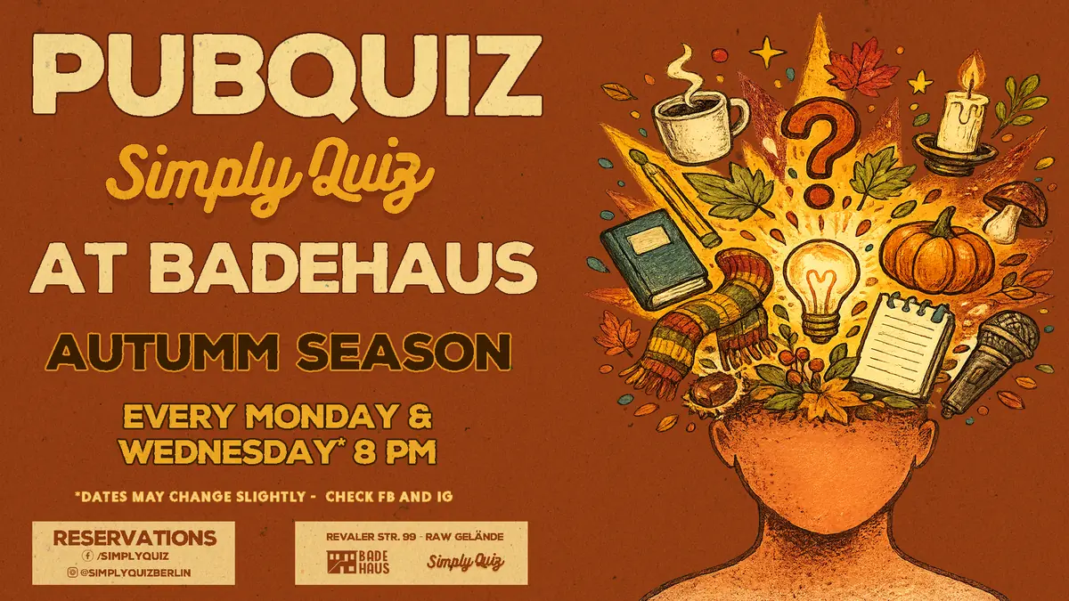 Pubquiz with Simply Quiz — Badehaus, Berlin