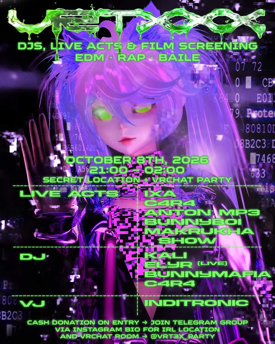 VRTXXX — TBA - Join our Telegram, Berlin