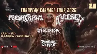 European Carnage Tour 2026: Fleshcrawl + Avulsed + Violentor