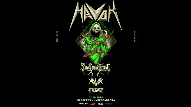 Havok + Blood Red Throne + Xonor + Eradikated — Klub Hydrozagadka, Warszawa