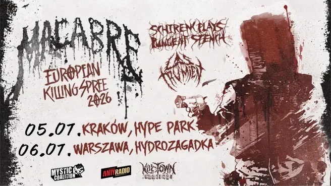 Macabre + Schirenc Plays Pungent Stench + Las Trumien — Klub Hydrozagadka, Varšava