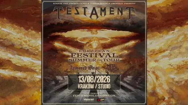 Testament + Metal Church + Armored Saint — Klub Studio, Kraków